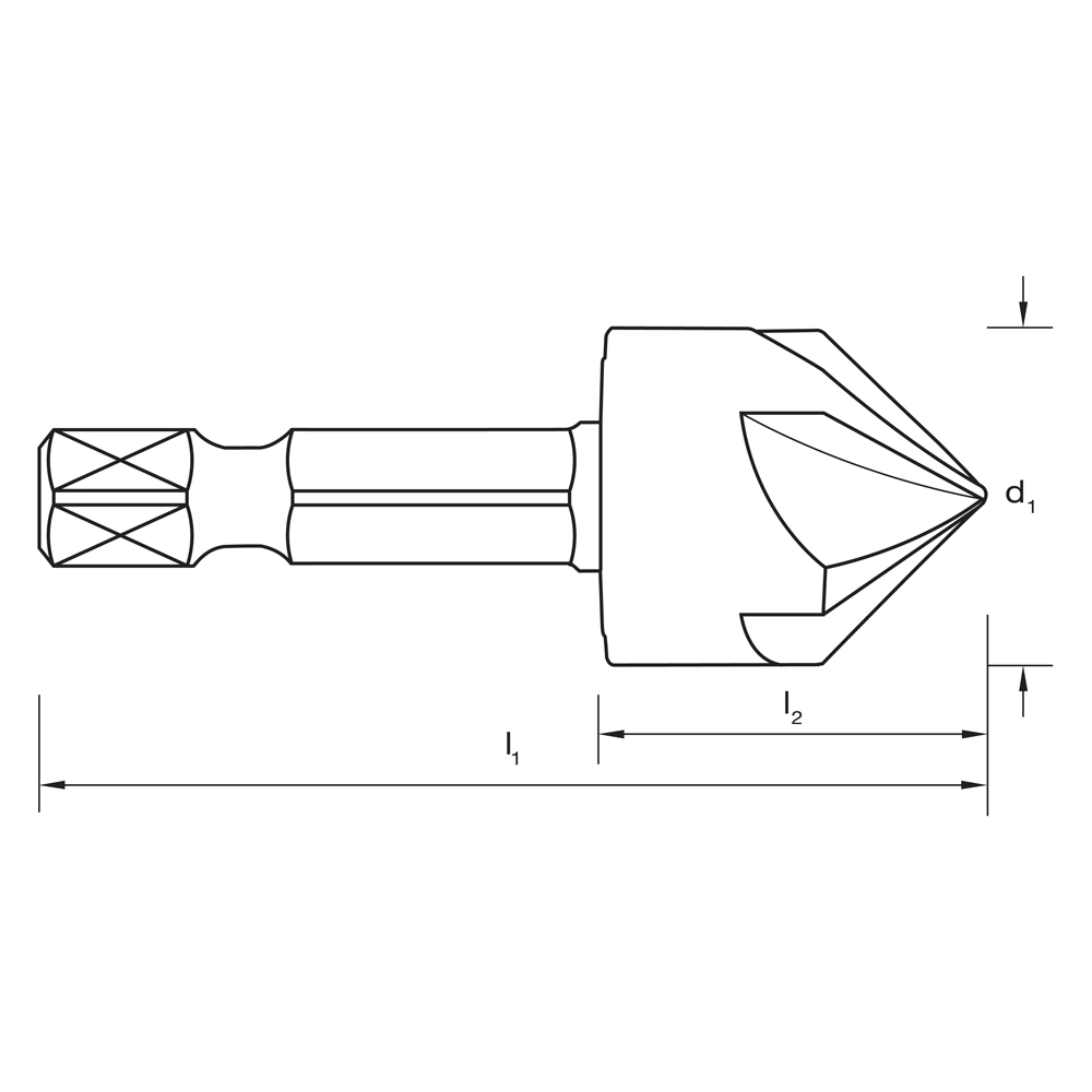 QUICKBIT COUNTERSINK 10mm (3/8″) ROSE HEAD CRV Bolts & Industrial