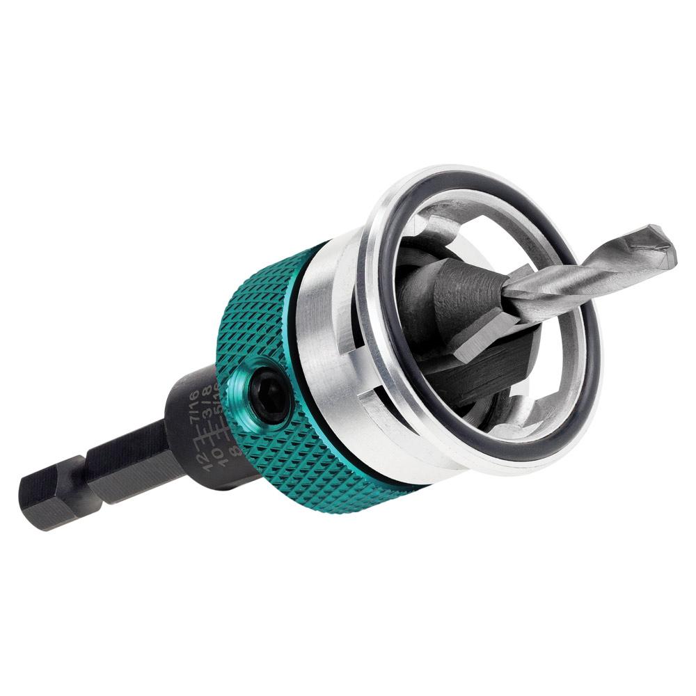 3/16 TCT Ceramc Drl-14g,14.8 bugle C/snk,Adj Dpth stop+Bearn - Image 4