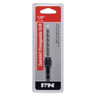 QUICKBIT QUICKCHANGE DRILL 1/8" x 1/4" Shank