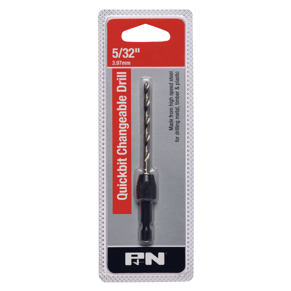 QUICKBIT QUICKCHANGE DRILL 5/32" x 1/4" Shank