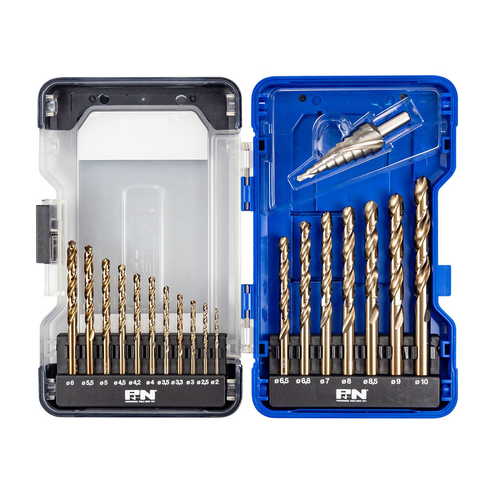 19 Piece Cobalt Metric Drill & Step Drill Set - Image 2