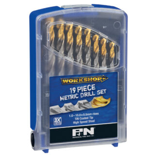 Drill Set Workshop HSS TiNite 19 Pce 1.0 - 10.0 x 0.5mm P&N