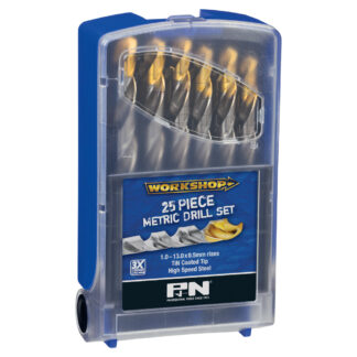 Drill Set Workshop HSS TiNite 25 Pce 1.0 - 13.0 x 0.5mm P&N
