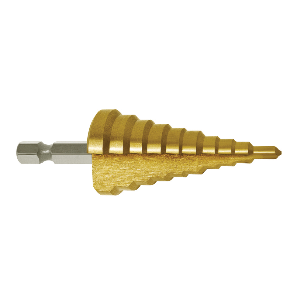 QUICKBIT STEP DRILL 11 STEP 4 - 25mm HSS TiN x 1/4" Shank - Image 3