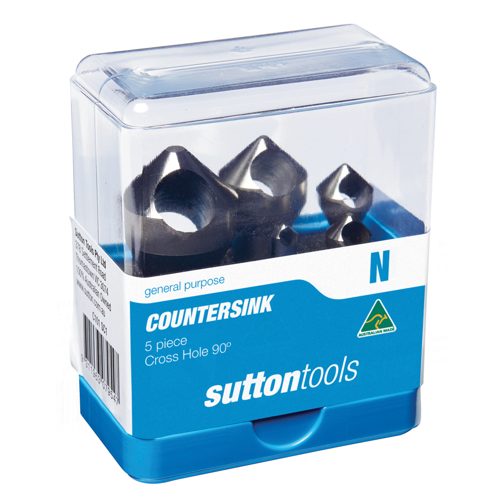 DEBURRING C'SINK C101 SC1 SET 5Pce CROSS HOLE HSS 90deg