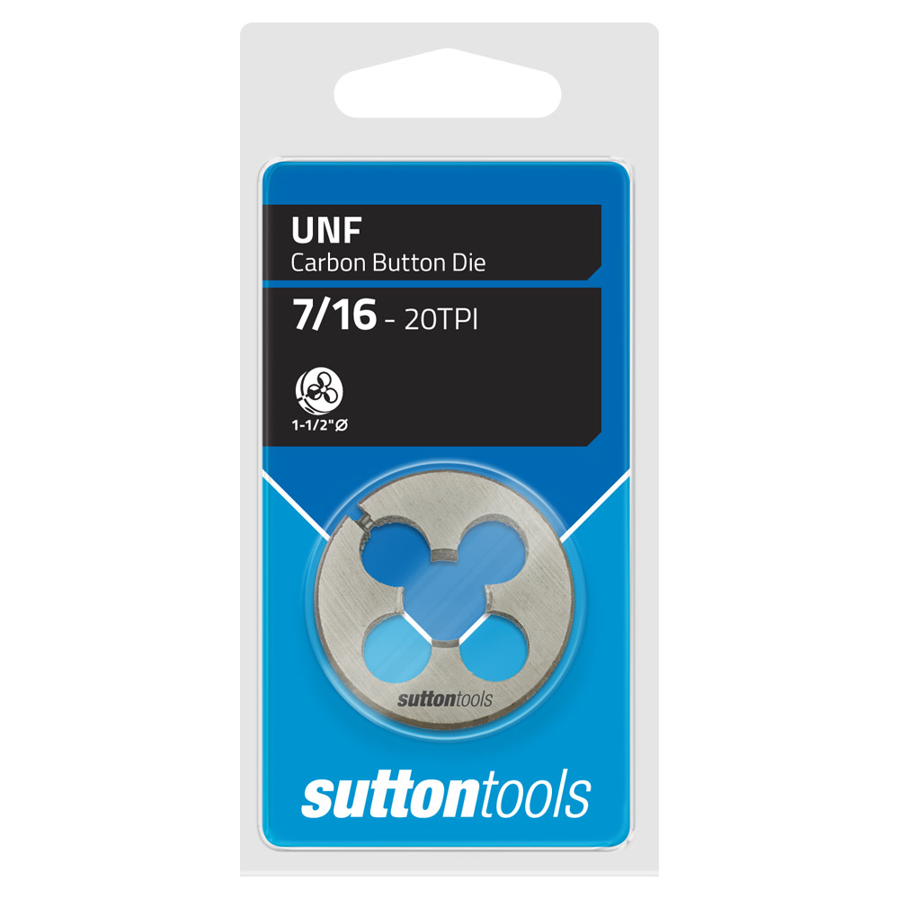 BUTTON DIE M416 UNF 7/16-20 TCA 1-1/2"OD