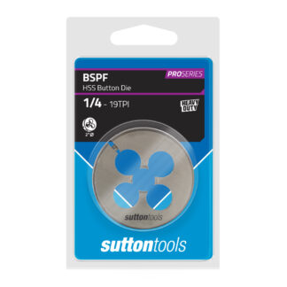 BUTTON DIE M570 2" OD 1/4 x 19 BSP HIGH SPEED STEEL