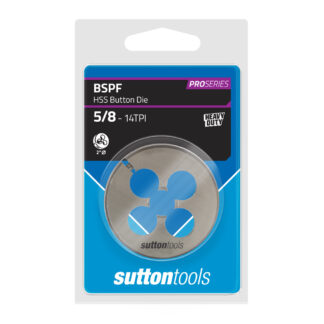 BUTTON DIE M570 2" OD 5/8 x 14 BSP HIGH SPEED STEEL