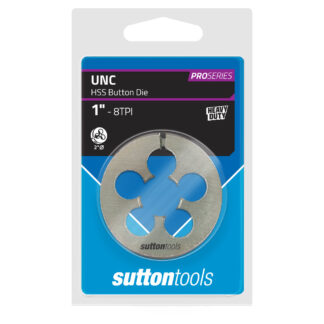 BUTTON DIE M562 2" OD 1" x 8 NC HIGH SPEED STEEL