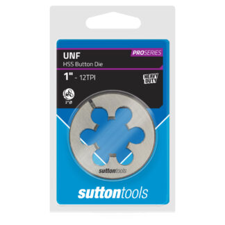 BUTTON DIE M565 2" OD 1" x 12 NF HIGH SPEED STEEL