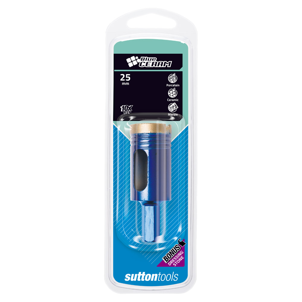 DRILL D605 25.0mm DIAMOND CORE BIT Blue Ceram