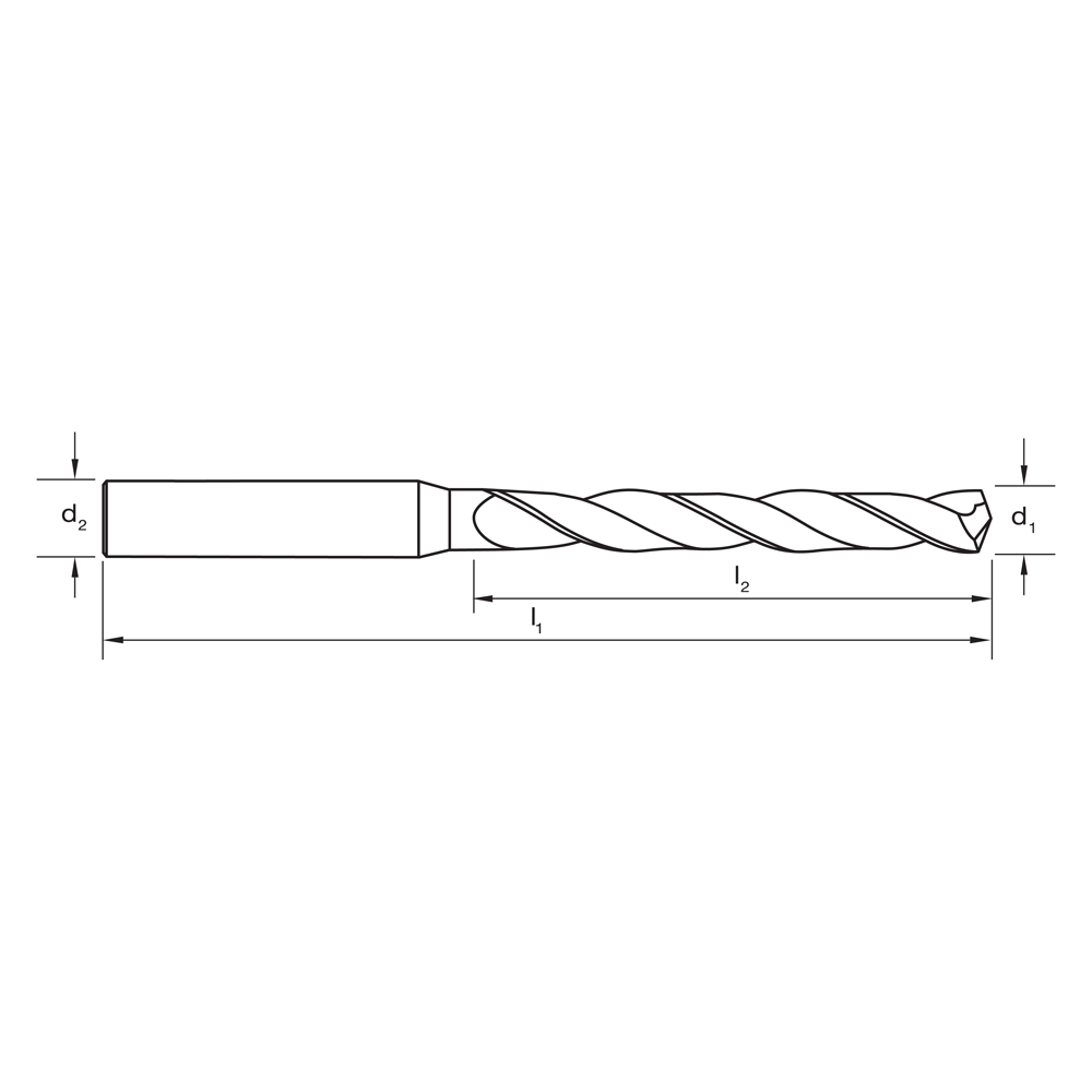 DRILL D326 10.2 5xD R30 N DIN6537-HA VHM AlCrN - Image 3