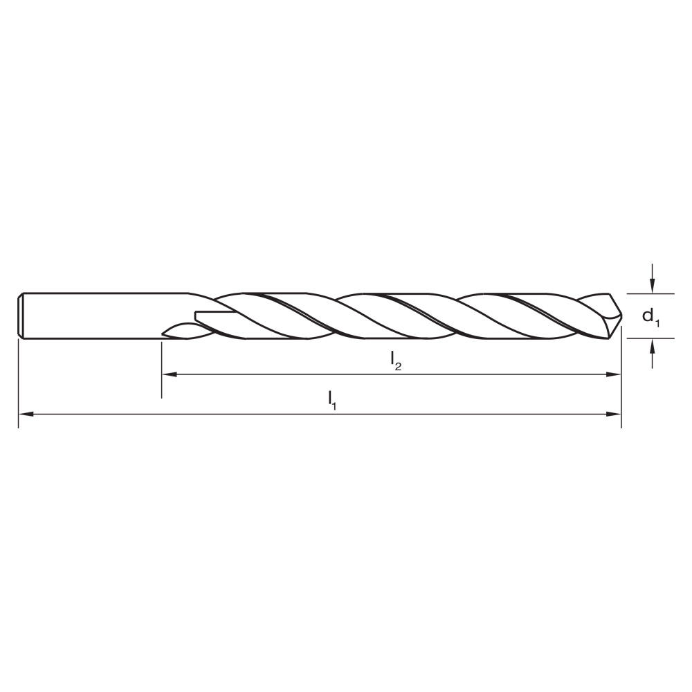 DRILL D113 8.1mm LONG ANSI B94-11 HSS BLU - Image 3
