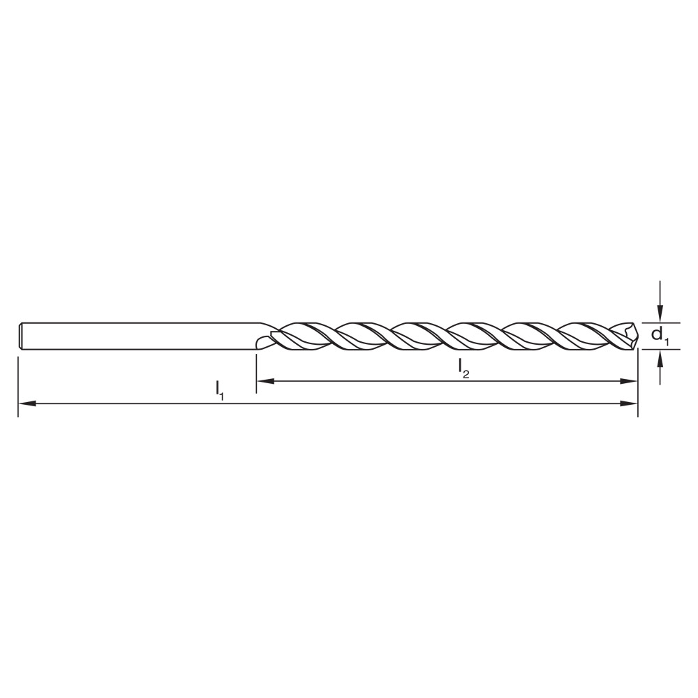 DRILL D171 1.8mm LONG DHL DIN340 HSS-Co. TiAlN - Image 3