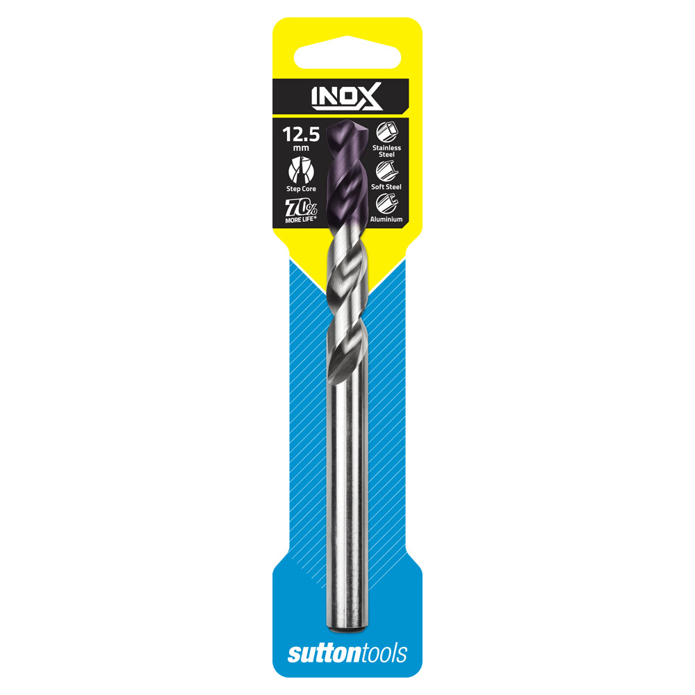 DRILL D185 12.5 mm JOBBER INOX TiAIN Tip DIN338 HSS Carded