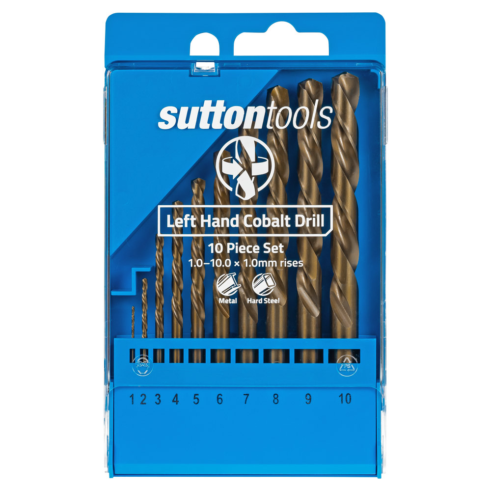DRILL D202 LH10M SET 10Pce JBR CoHSS 1.0-10.0 x 1.0mm