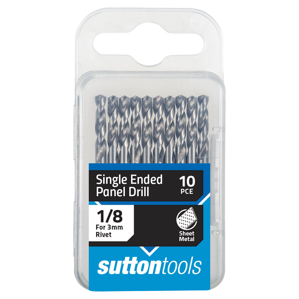 DRILL D132 1/8 " PANEL SHORTIE HSS 10 Pack