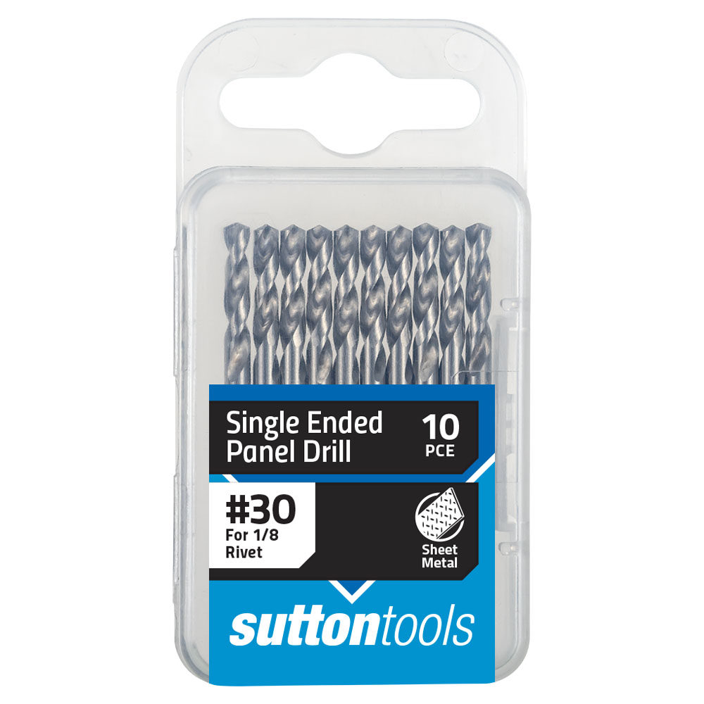 DRILL D132 #30 PANEL SHORTIE HSS 10 Pack