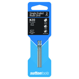 DRILL D131 #20 PANEL SHORTIE HSS 2 Pack