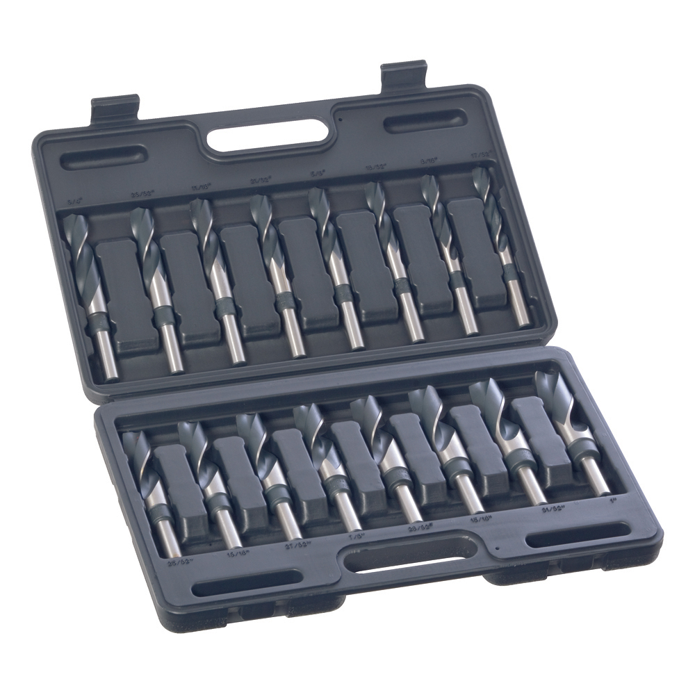 DRILL D188 RS16 SET 16 Pce Red Shk 1/2 HSS BLU 17/32-1 x 1/32