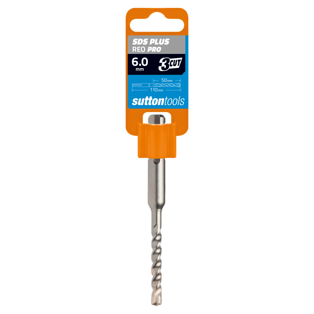 DRILL MASONRY D619 3X CUTTER REO PRO SDS + 10 x 110 GREY - Image 2