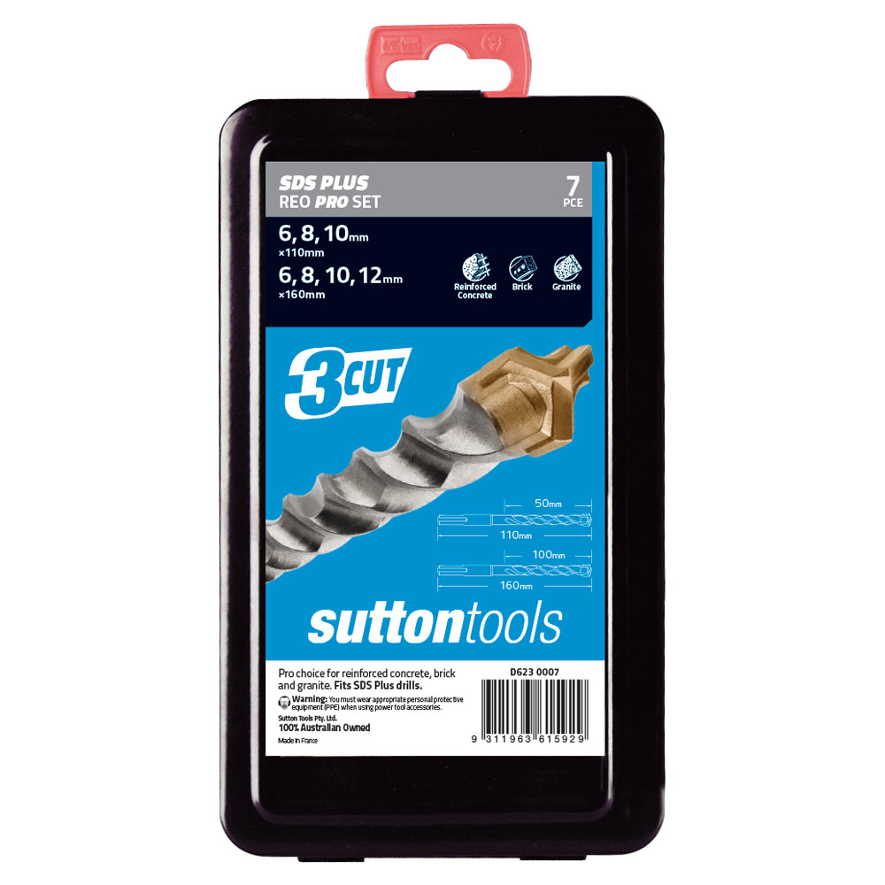 DRILL MASONRY D623 3X CUTTER REO PRO SDS + SET 4PC - Image 3