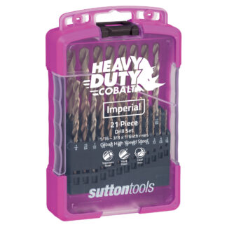 DRILL D109 S2 SET 21Pce JBR HD Cobalt S/Pt 1/16-3/8 x 1/64ths