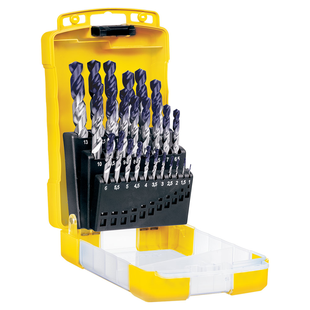 DRILL D180 SM3 SET R40-INOX HSS TiAlN-Tip 25Pce 1-13 x 0.5mm