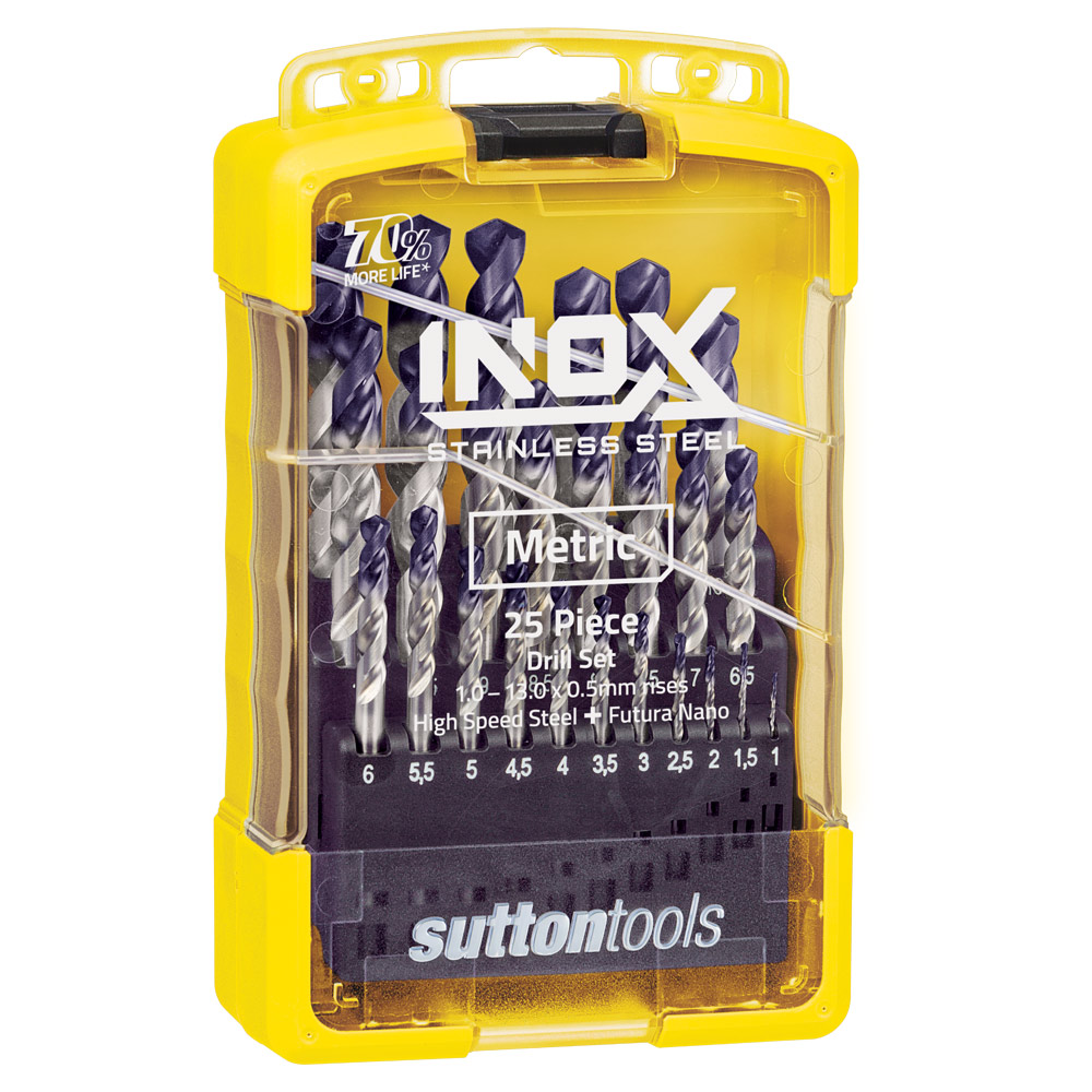 DRILL D180 SM3 SET R40-INOX HSS TiAlN-Tip 25Pce 1-13 x 0.5mm - Image 2