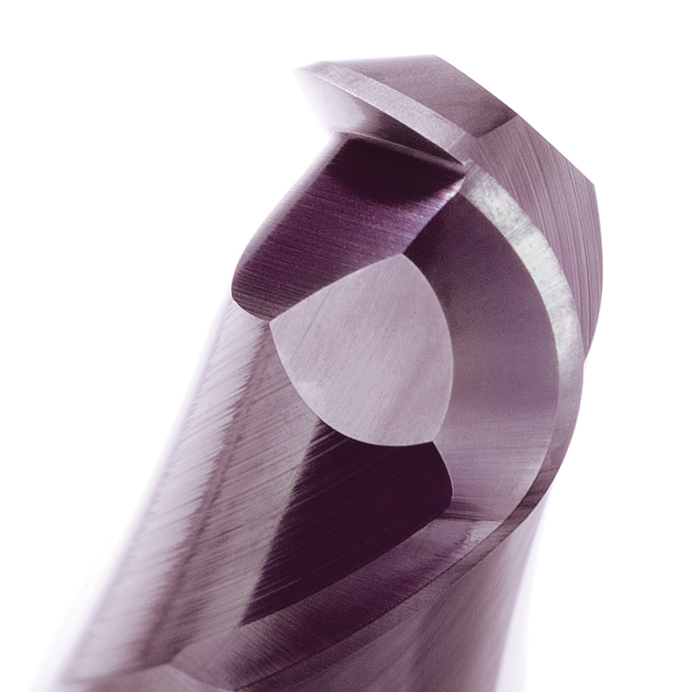 E/MILL E314 1/4" REG. BALL 2 Flute R30 VHM AlCrN - Image 2