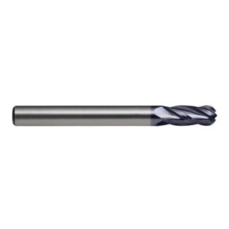 E/MILL E557 5mm L/SHK BALL 4 Flutes R30 -HA VHM Ultra AlCrN