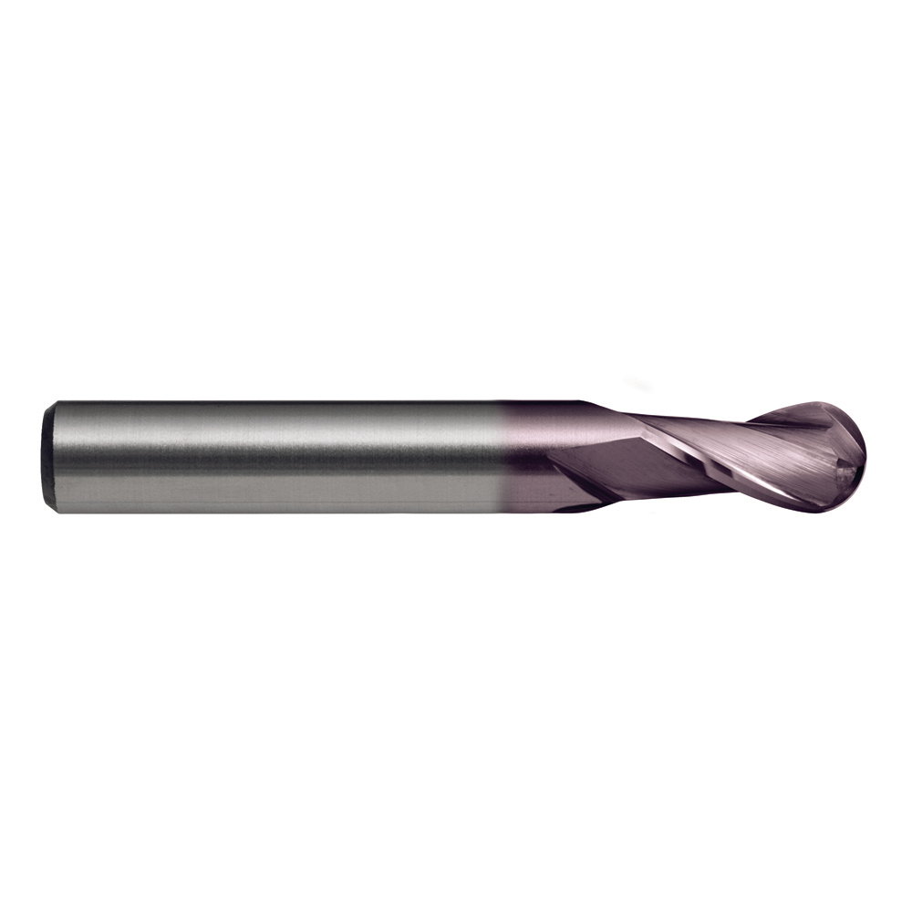E/MILL E605 10.0mm REG. BALL 2 Flutes R30 VHM TiAlN