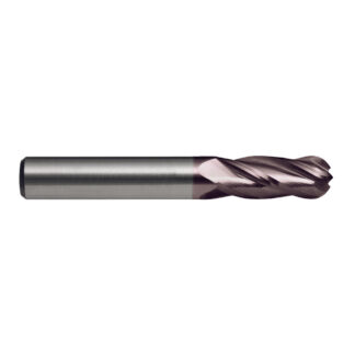 E/MILL E607 2.0mm REG. BALL 4 FLUTES R30 VHM TiAlN