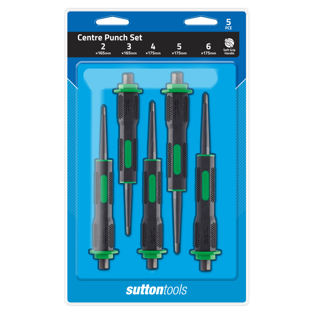 CENTRE PUNCH M707 SOFT GRIP 5 PCE SET (2, 3, 4, 5, 6mm)