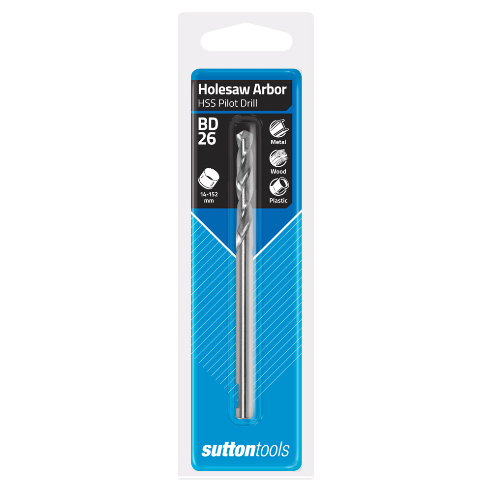 HOLESAW H112 6.35mm(1/4) PILOT DRILL HSS 105mm Overall