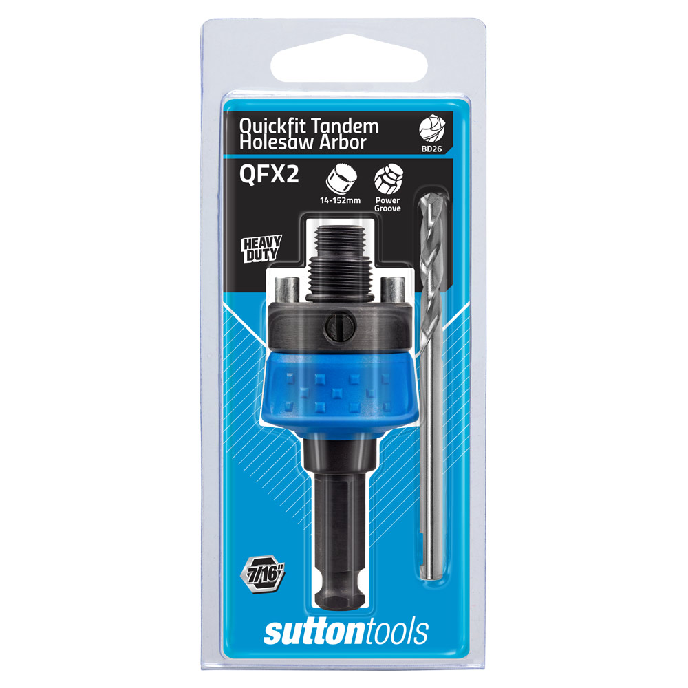 HOLESAW H103 QFX2 ARBOR Quick Fit 5/8UNF Double up