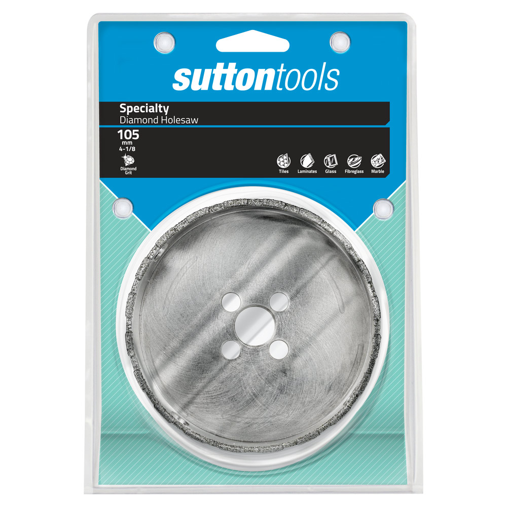 HOLESAW H115 DIAMOND GRIT SEGMENTED 105MM