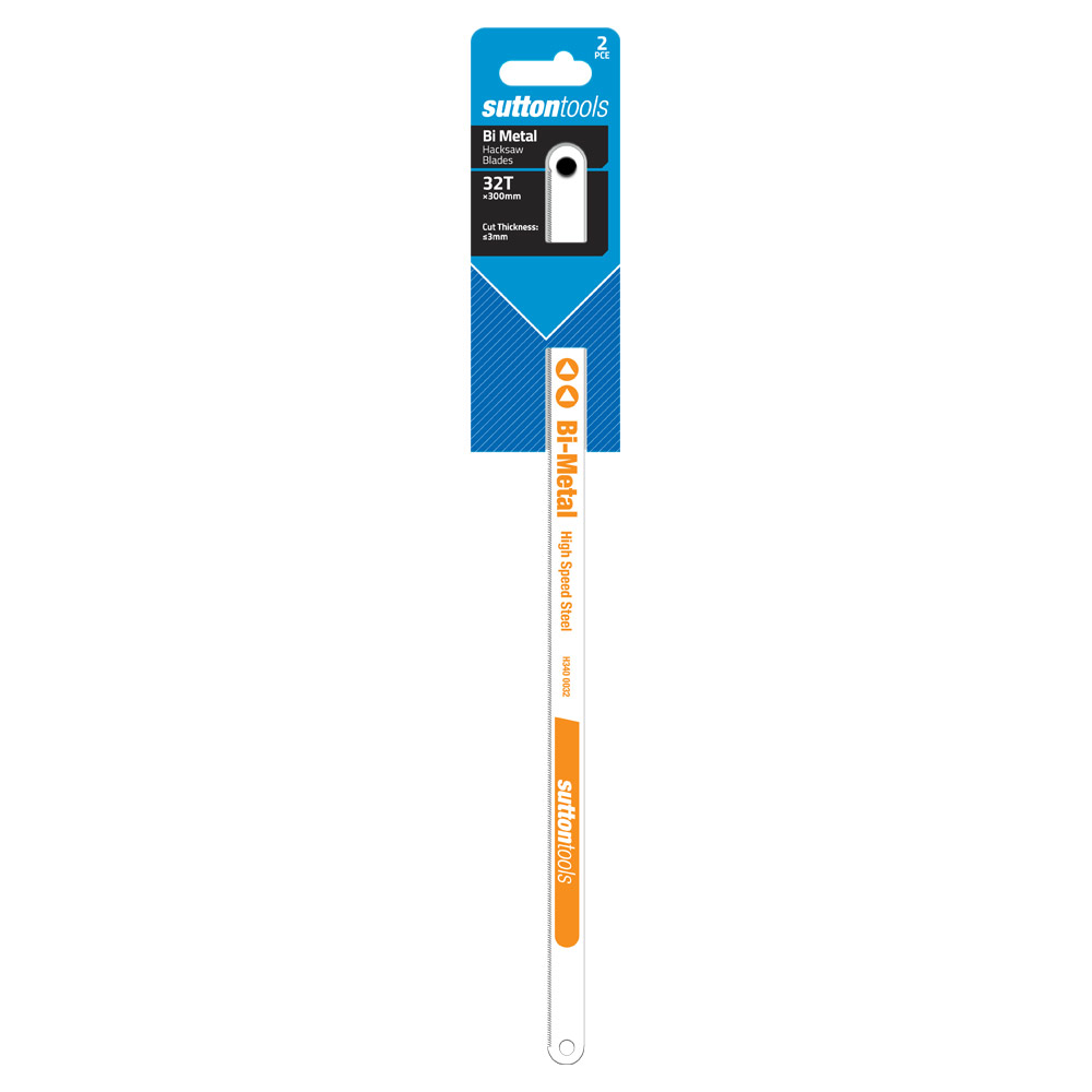 HACKSAW BLADE H340 300MM BI-METAL x 12.7 x 0.62mm 32T 2pk