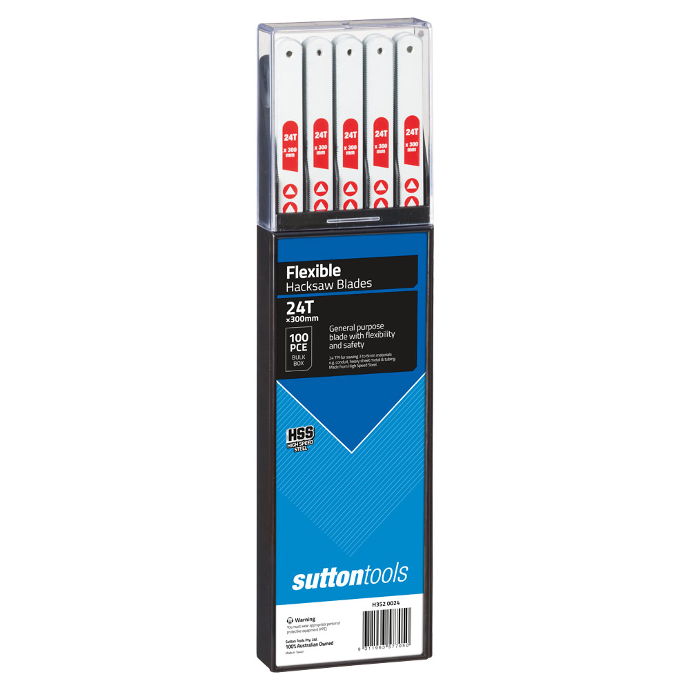 HACKSAW BLADE H352 300MM FLEXIBLE x 12.7 x 0.62mm 24T 100pk