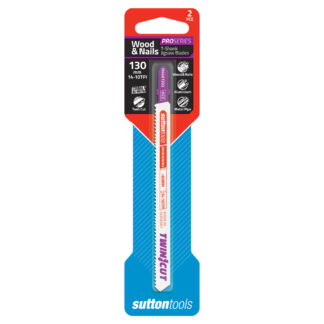 JIGSAW T-SHNK H446 WD/NAIL TWIN CUT <80MM 130 x 14T HSSCo 2PC