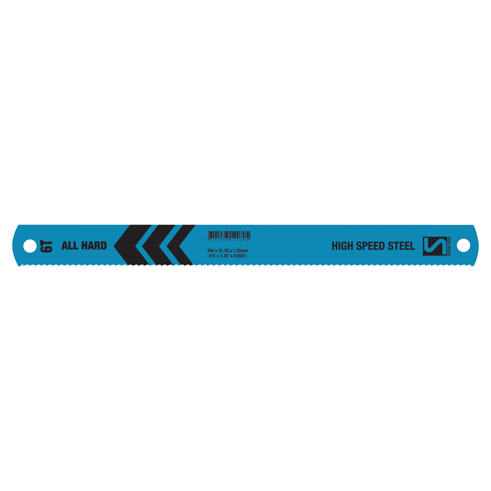 POWER SAW BLADE H202 350 x 32mm 6TPI HSS All Hard