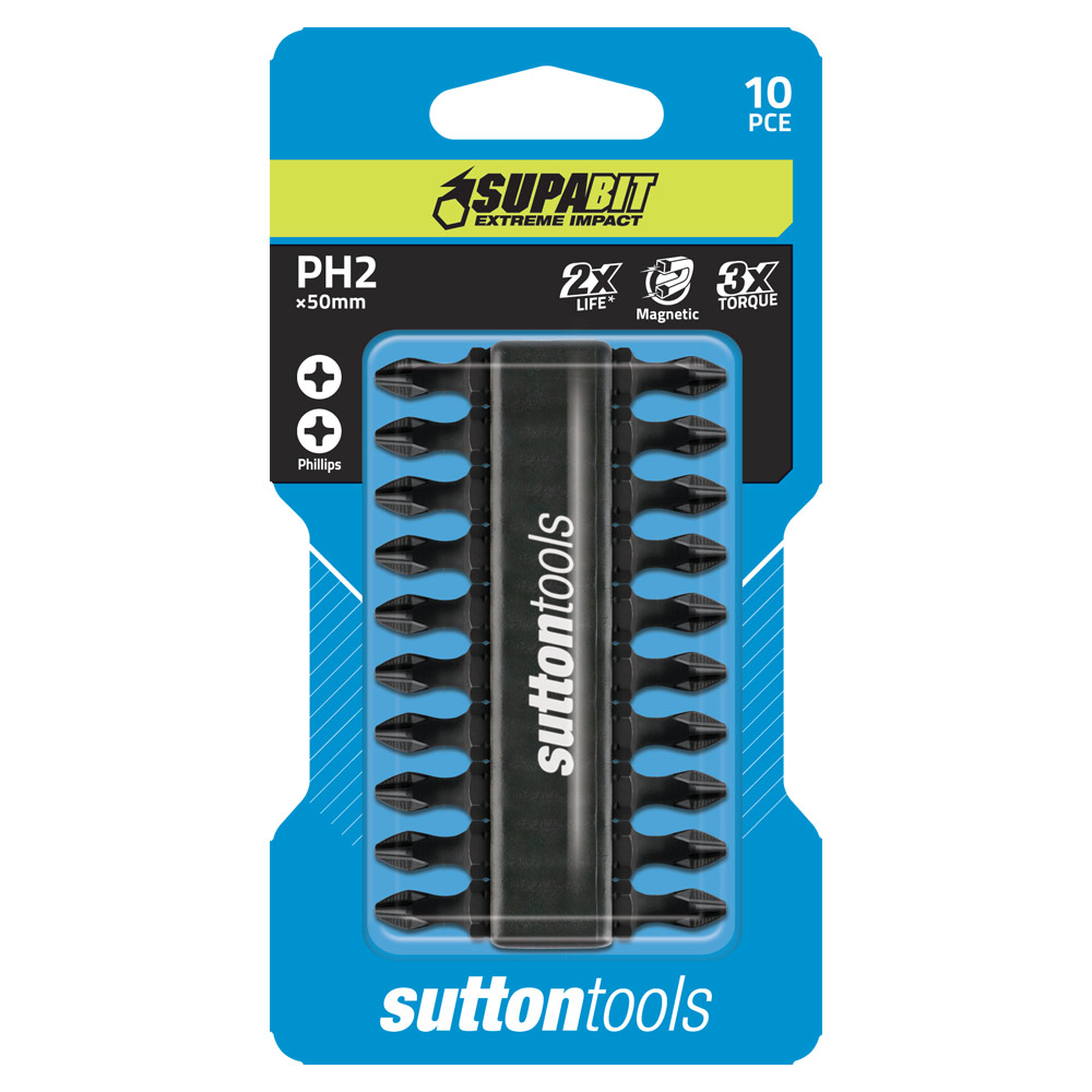SCRDVRBIT IMPCT S105 #2 x 50 Phillips Double End IMPACT 10pk
