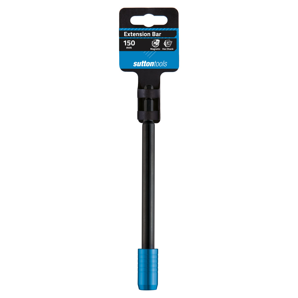 Magnetic Bit Holder One Touch S131 1/4 x 150mm Black Sutton