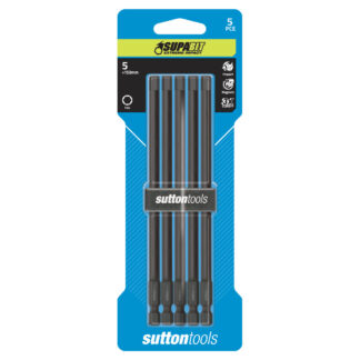SCRDVRBIT IMPACT S147 5mm x150 Hexagon Power Sutton 5 Pack