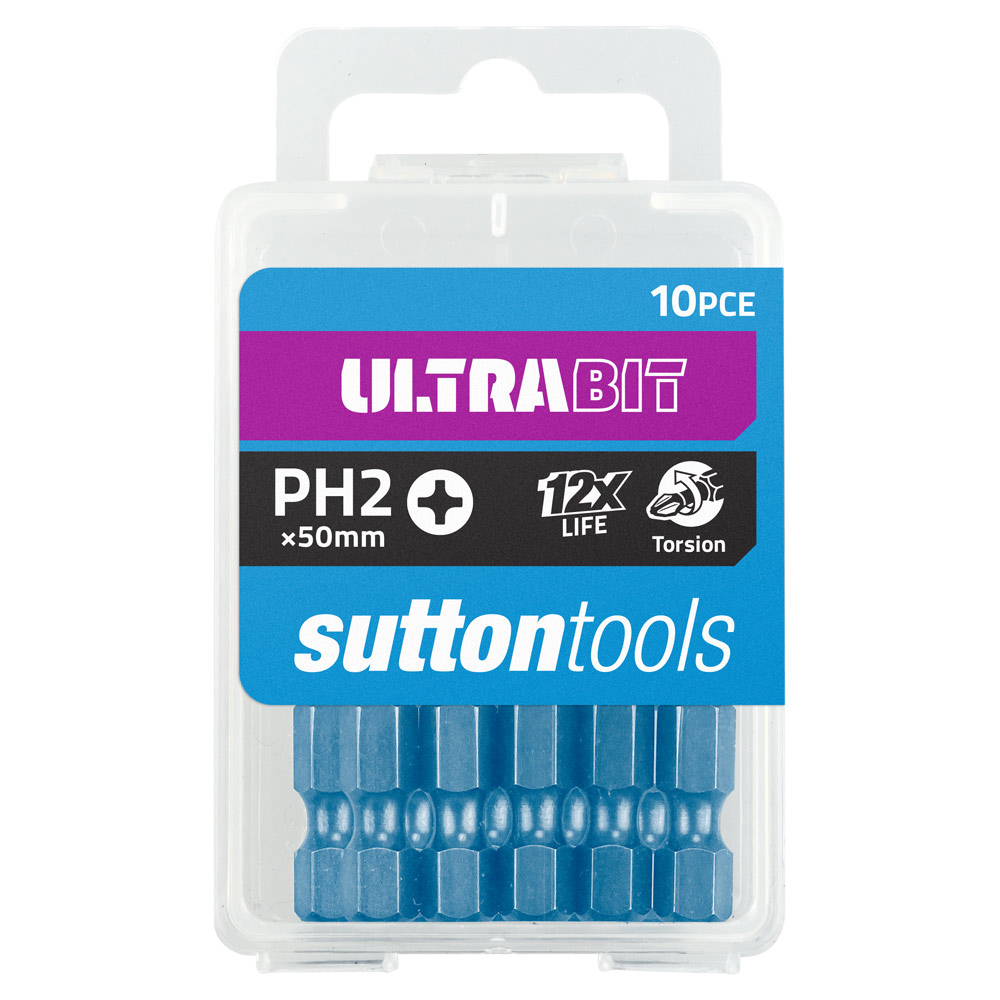 SCREWDRIVER BIT Phillips ULTRA PH2 x 50mm 10Pk