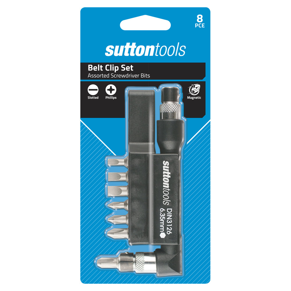 SCREWDRIVER BIT S138 SET 8Pce Assorted Insert Carded