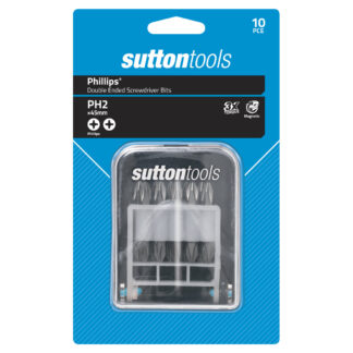 SCREWDRIVER BIT S138 SET 10Pce #2 x 45 Phillips Power Carded