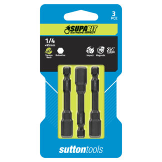 NUTSETTER IMPACT S157 TORSION NECK 1/4IN X 65 MM 3 pack