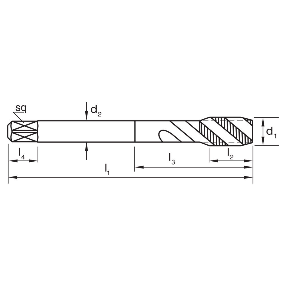 TAP T263 UN 1-3/8-8 2B SPIRAL R40 VA DIN2184-1 C HSSE - Image 2