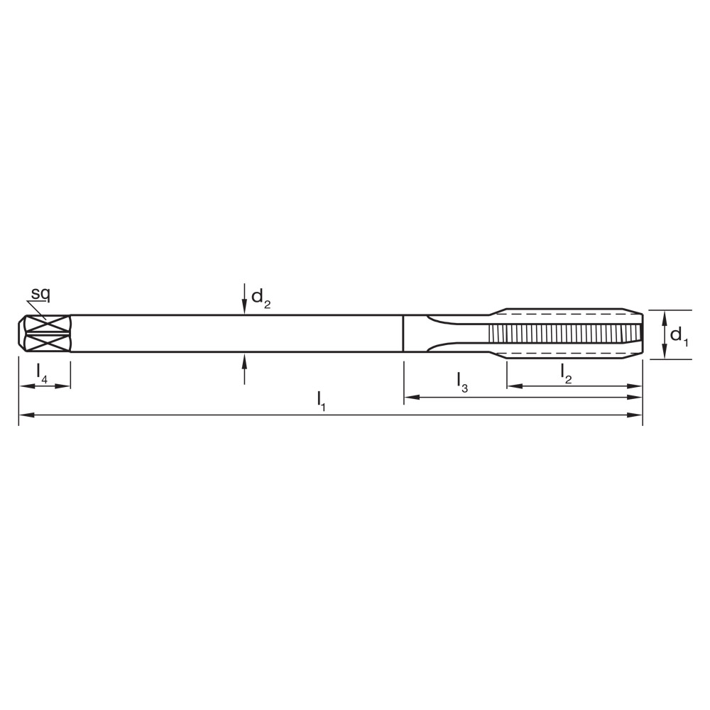 TAP T298 MF 8 x 0.75 6H STRAIGHT N DIN374 C HSSE - Image 2
